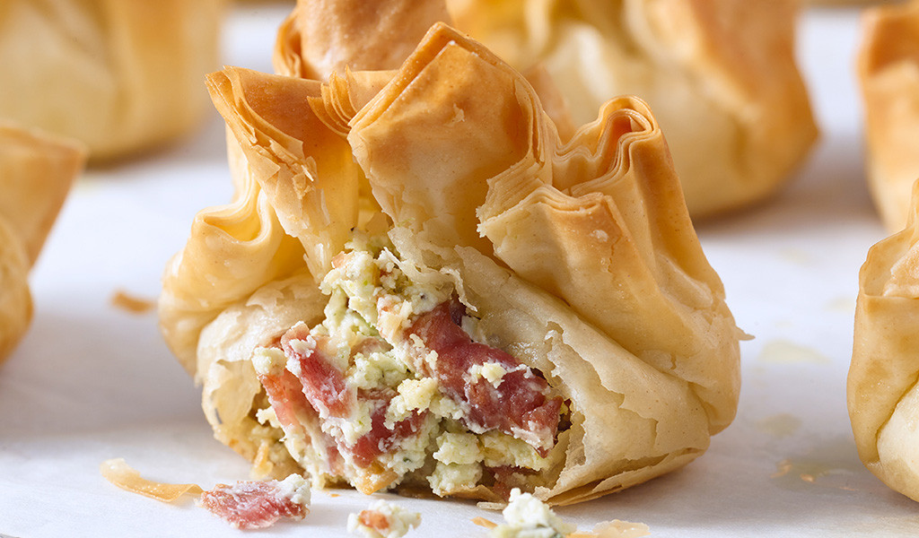 Olymel bacon and cheese bundles